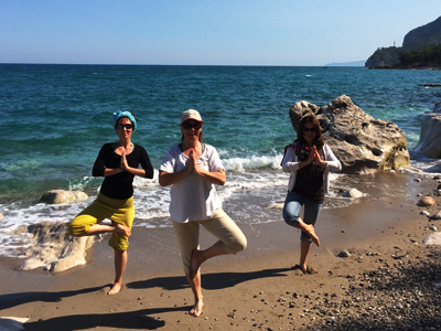 Yoga am Strand